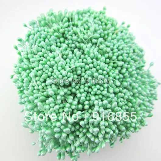 

Free shipping 1800pcs/lot 1mm light green color pearl flower stamen floral stamen cake decoration