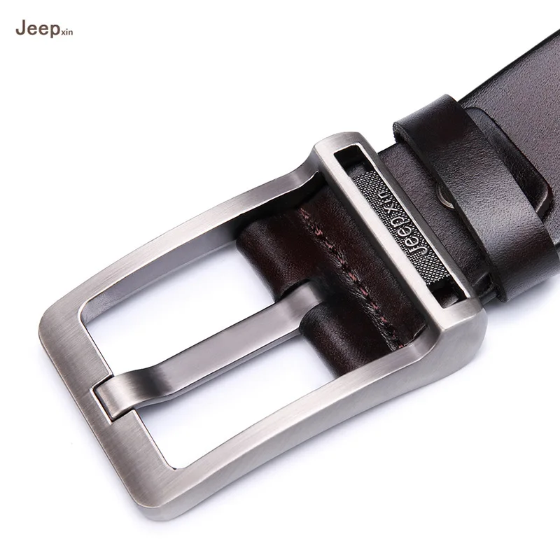 jpzk010020 New Fashion Men's Casual Pin buttons Belt Leather Belts Man top layer cowhide Leather Blet