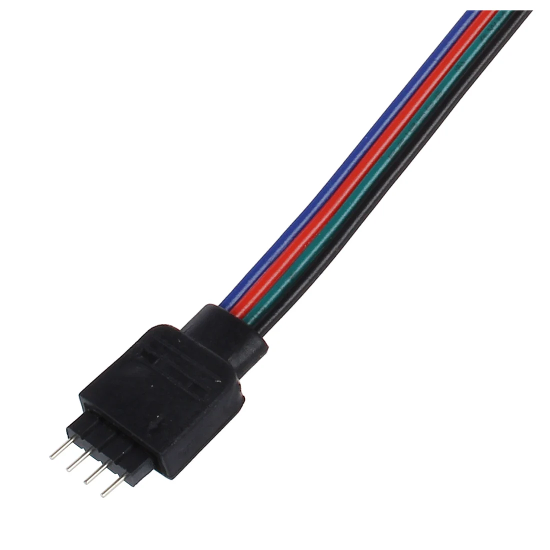 2 шт. 4 pin led kabel Mannelijke vrouwelijke коннектор адаптер draad voor 5050 3528 SMD RGB Светодиодная лента