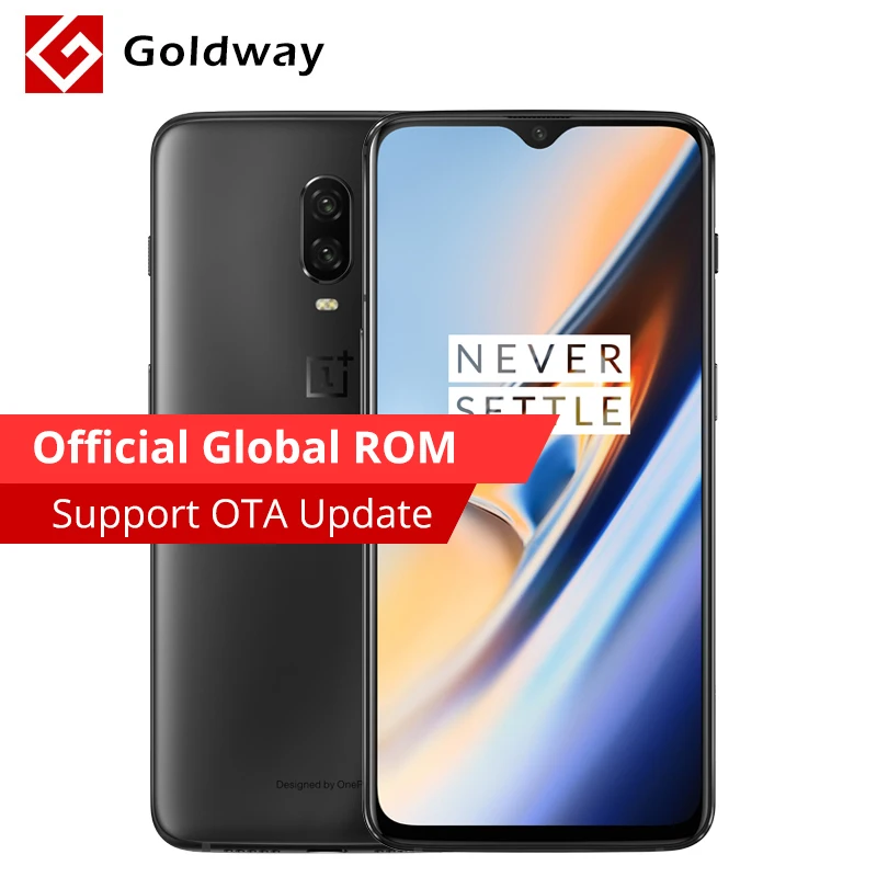 Oneplus 6 T 6 T 8GB 256GB Восьмиядерный NFC Смартфон Snapdragon 845 6,4" полный экран 19,5: 9 20MP AI двойная камера мобильный телефон