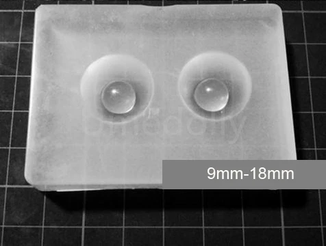 9mm 18mm Umedolly 1 шт. 12 мм 14 мм 16 мм 18 мм 20 мм SD BJD кукла тяжелый ученик глаз Белый силиконовый Плесень базовое давление DIY bjd материалы для глаз - Цвет: 9mm 18mm
