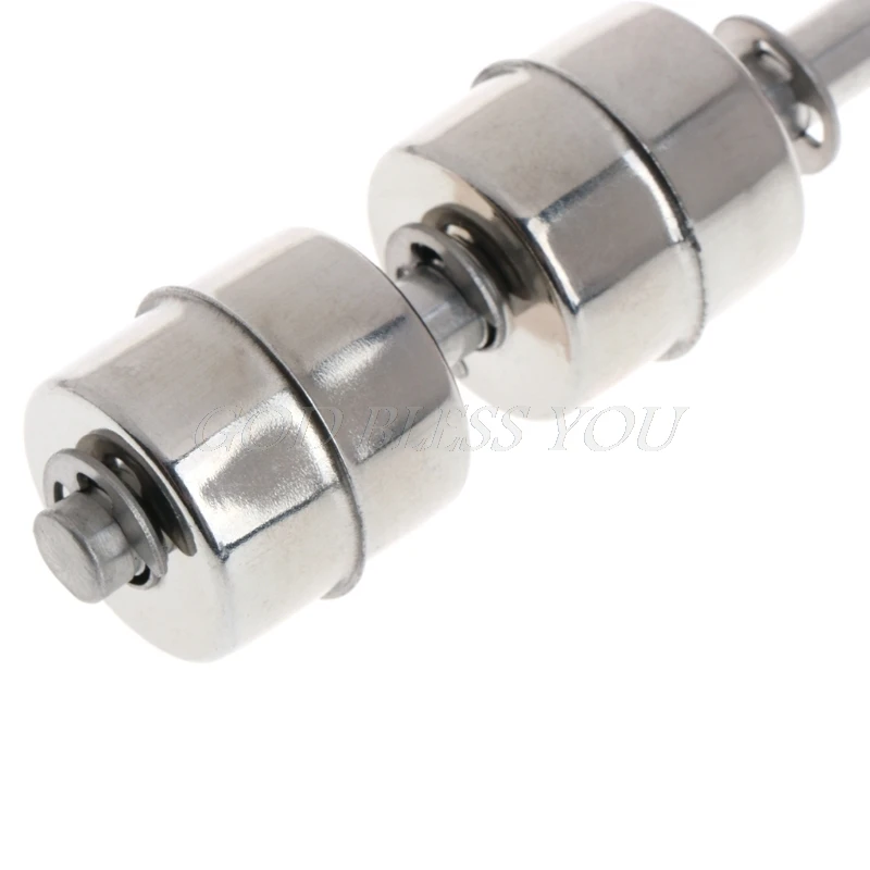220V 10W 120mm Float Switch Auto Tank liquid Water Level Sensor Stainless Steel