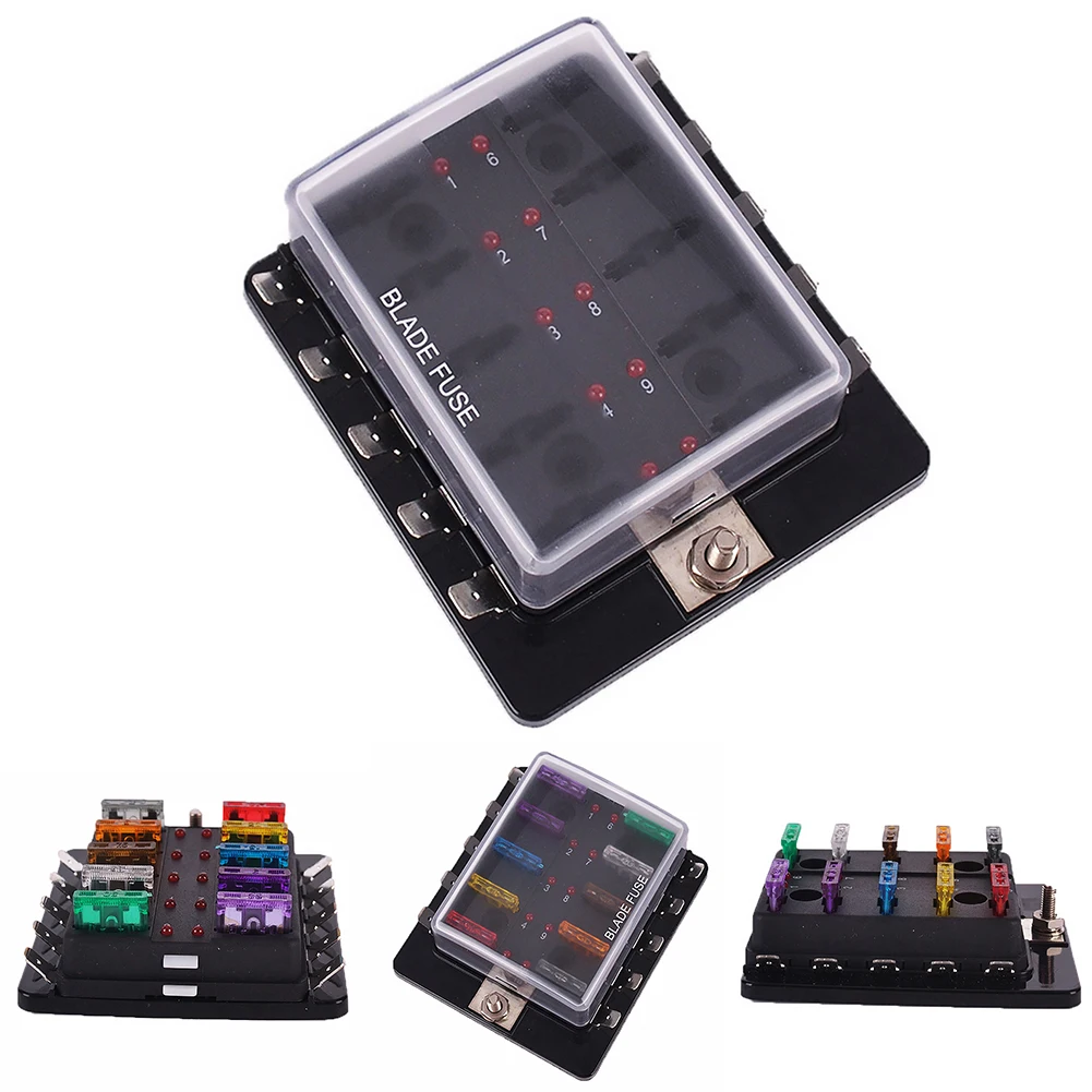Автомобильная вставка предохранитель 10 путь лезвие предохранителей держатель