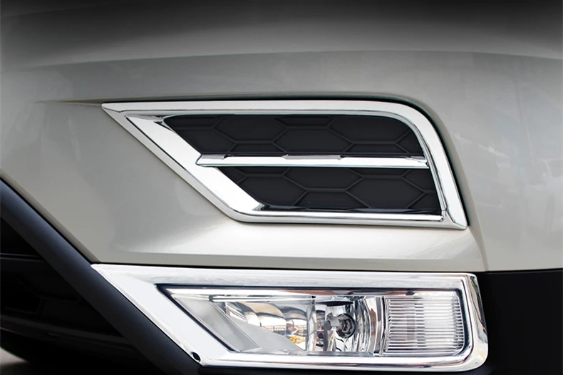 Для VW TIGUAN MK2 передняя противотуманная фара накладка Передняя Защитная панель бампера Рамка АБС внешние автомобильные принадлежности