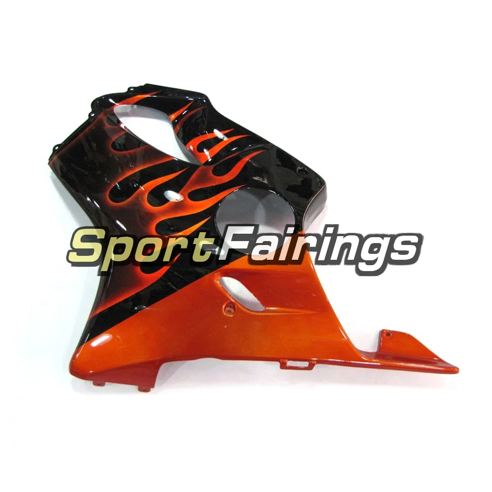 Motorbike ABS Plastic Injection Full Fairing Kits For Honda CBR600 F4 Year 99 00 1999 2000 CBR600F Black Orange Flames Fairings |