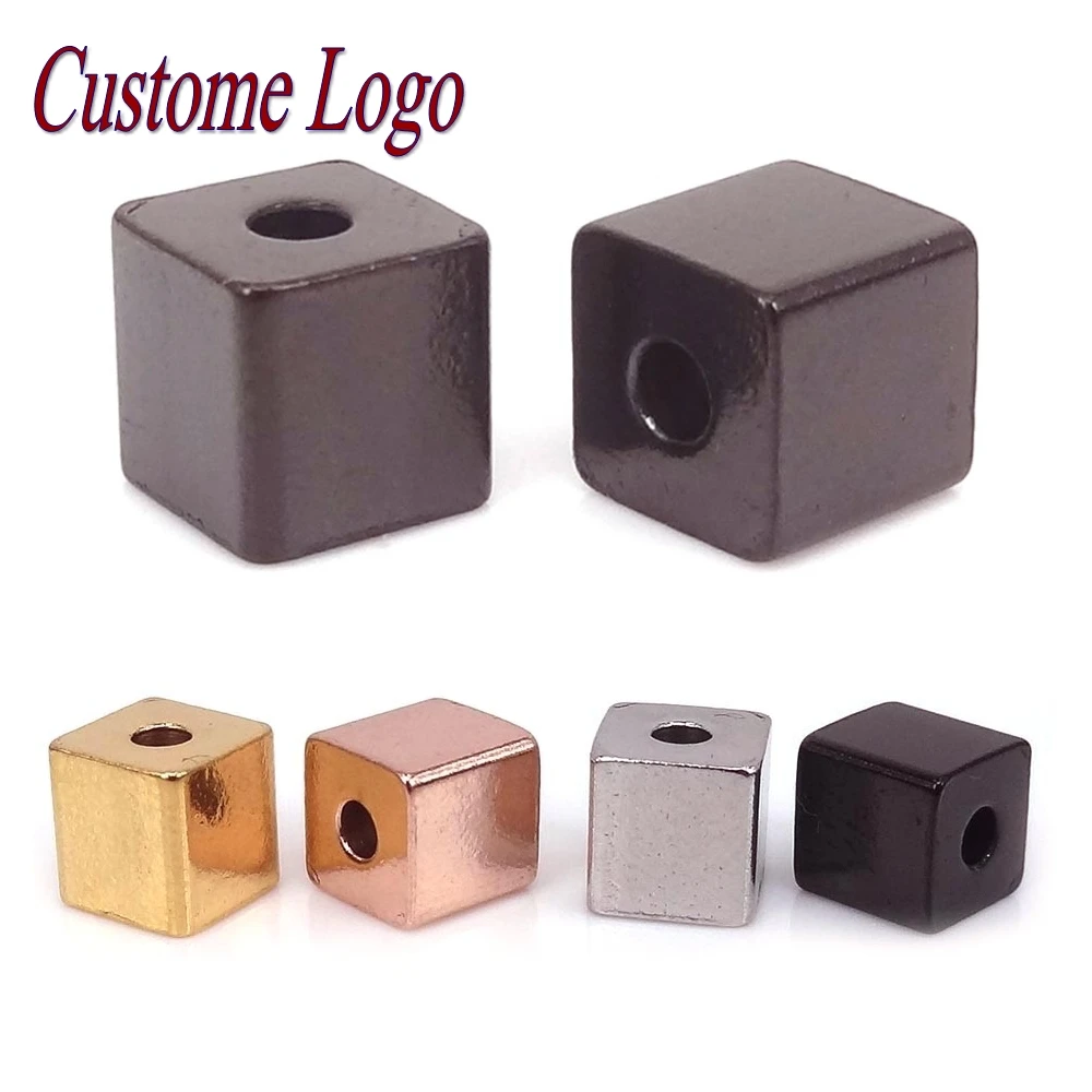 Бусины из нержавеющей стали для изготовления браслетов 6 8 10 12 мм|cube beads|beads brandstainless