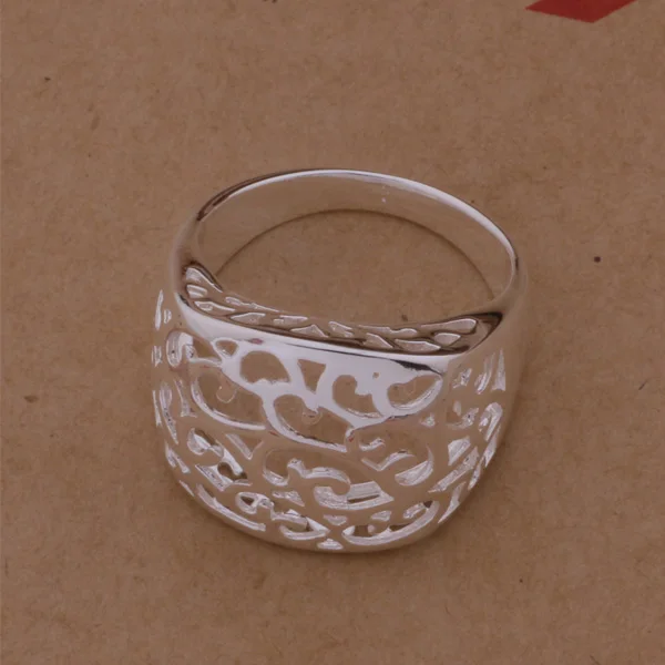 Кольцо с покрытием из серебра 925 пробы в стиле ретро | Украшения и аксессуары