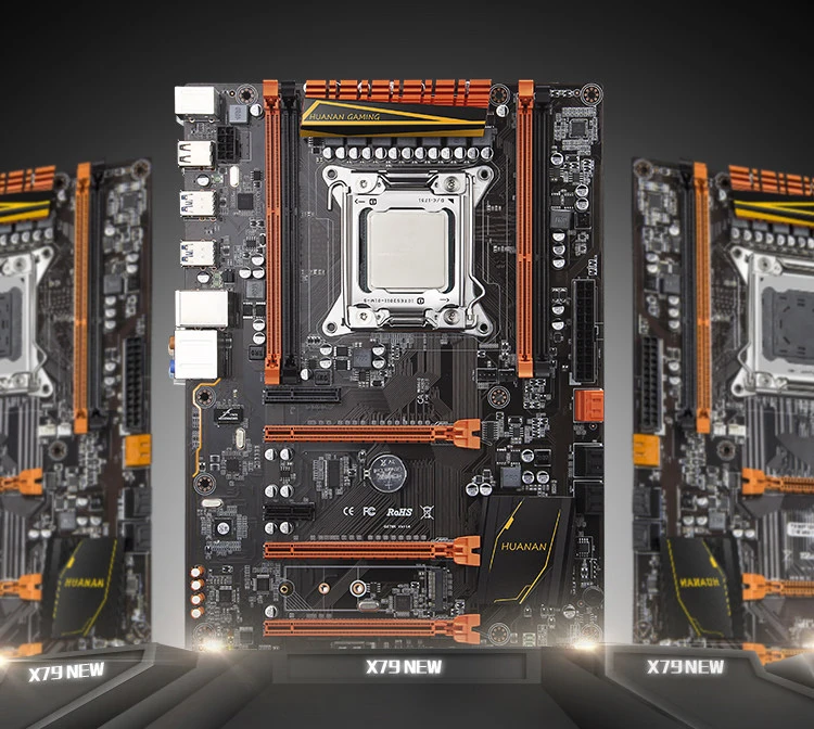 Комплект материнской платы HUANANZHI deluxe X79 LGA2011 материнская плата с процессором M.2