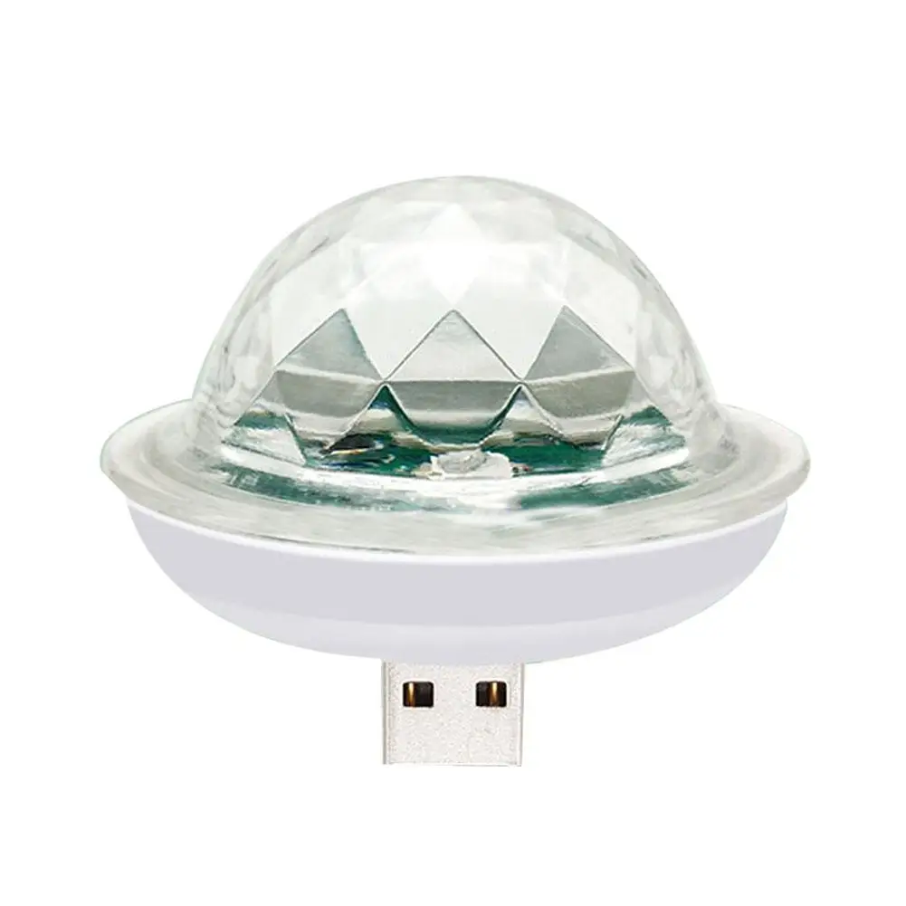 Красочный светодиодный Автомобильный USB атмосферный свет DJ RGB мини красочная музыкальная лампа USB-C поверхность телефона для фестиваля вечерние караоке