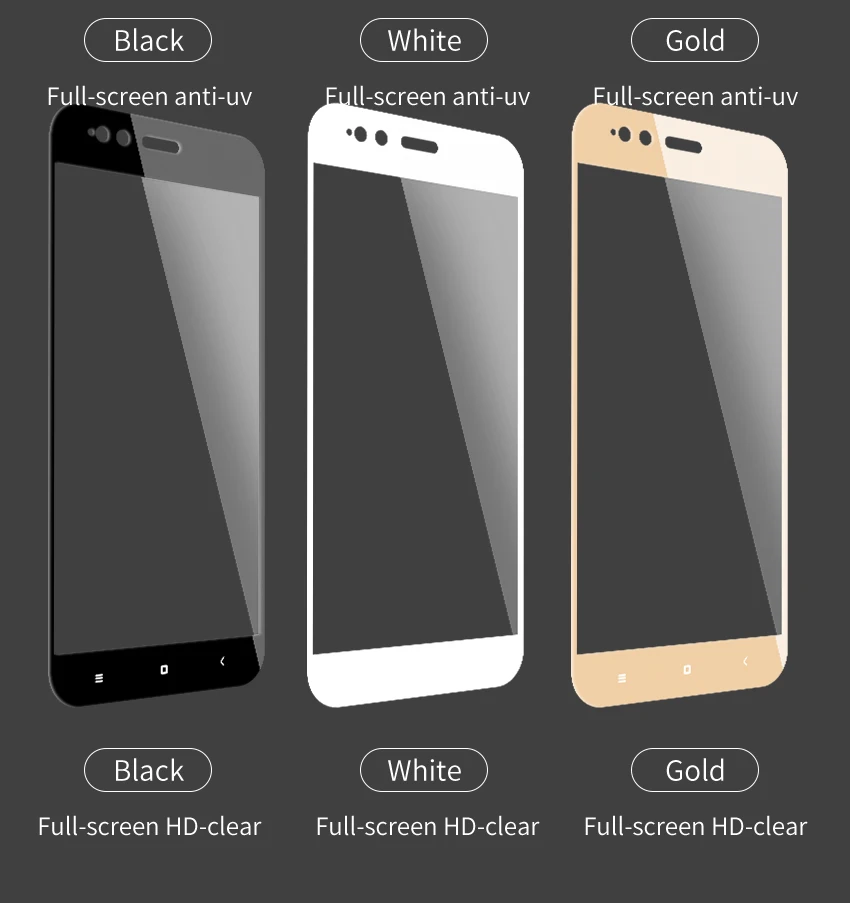 Для Xiaomi Mi 5X A1 Защитное стекло для Mi5X закаленное 9H полноэкранная Защитная пленка