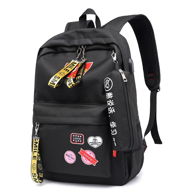2019 женские ulzzang harajuku школьные ранцы для девочек Молодежный корейский стиль