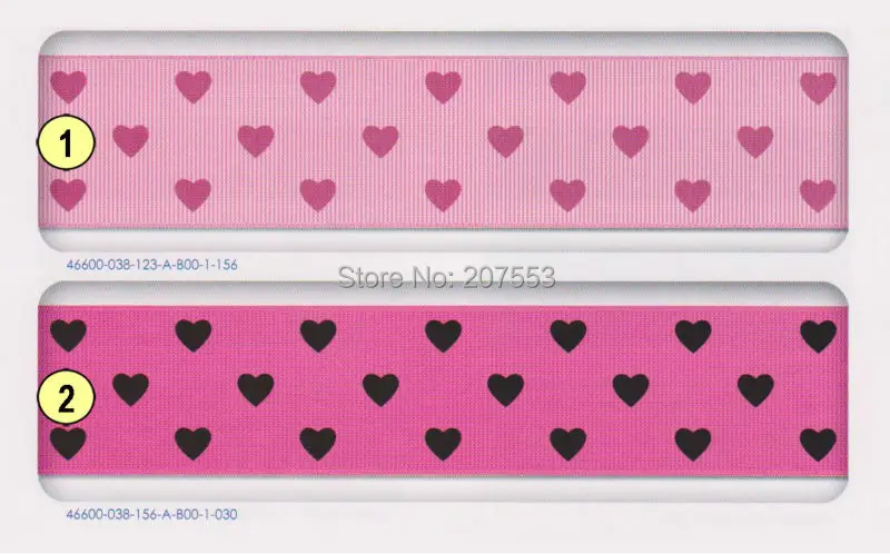 

PPCrafts 1-1/2"(38mm) 100yards Grosgrain Ribbon Printed Swiss Heart For Packing Diy Free Shipping