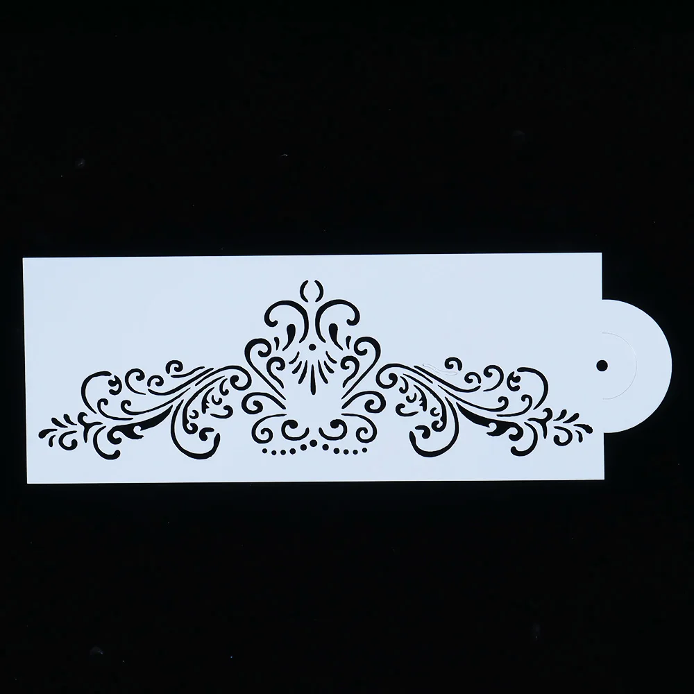 4 шт./компл. кружевная рамка Принцесса Корона цветок многоразовый трафарет