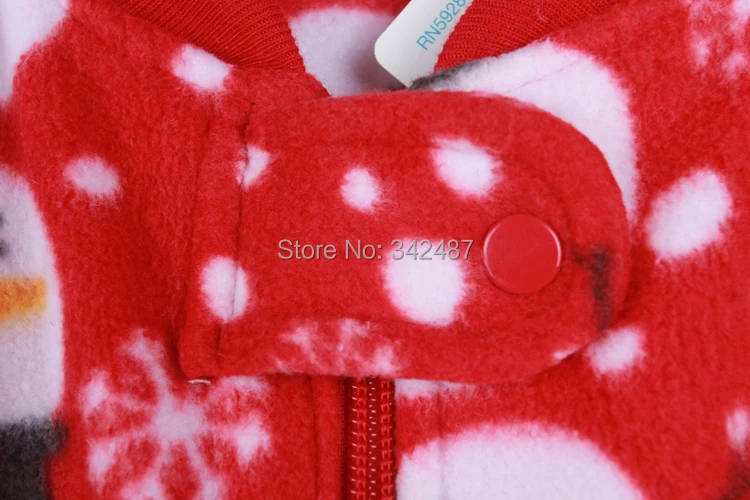 Флисовый комбинезон с капюшоном и принтом животных для взрослых красный пар