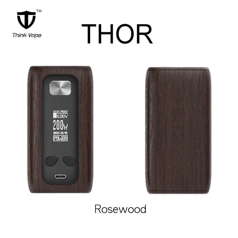 Дизайн Thinkvape Thor 200 Вт TC коробка мод Think Vape Thor pro 220 Вт обход vape мод режимы 510 электронная сигарета мод vape использование батареи 18650 - Цвет: rosewood