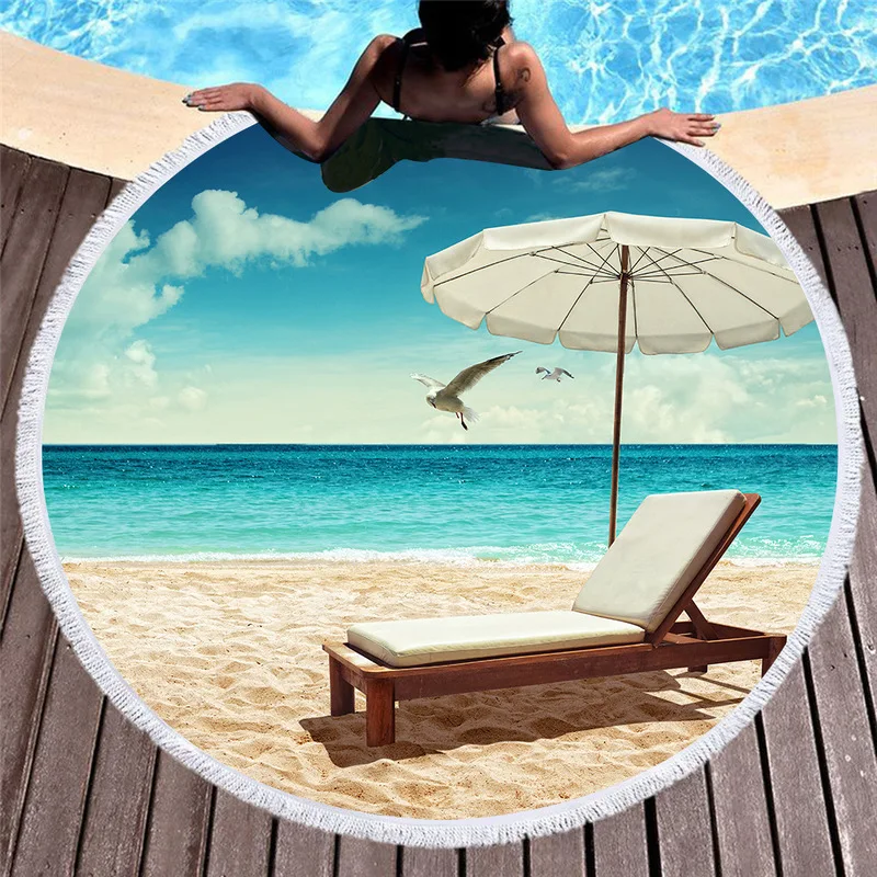 3d пляжное полотенце с изображением острова Maldives голубое небо белые облака