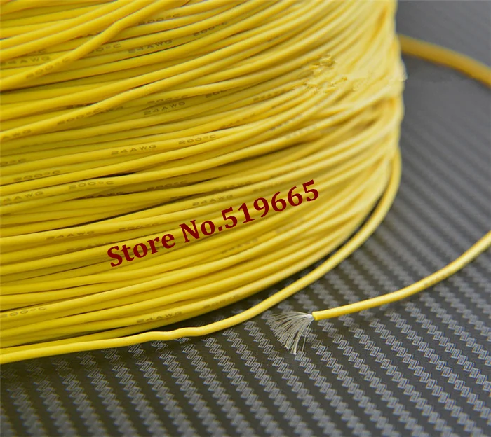 24AWG кремниевый провод мягкий кабель. Высокотемпературный для светодиодных