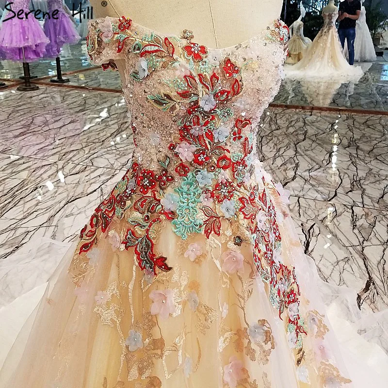 Лодка Средства ухода за кожей Шеи Вышивка Цветы Свадебные платья 2018 роскошные