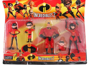 Экшн фигурка Pixar The Incredibles 2 17 см семейная упаковка Супермена тире Джека партера