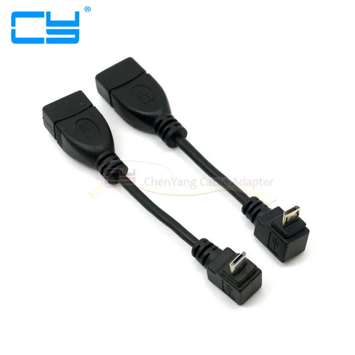 2 тренда/лот Micro USB вверх вниз 90 градусов локоть OTG 0 A Женский к B Мужской конвертер
