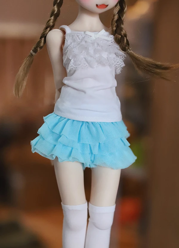 

BJD doll pantskirt blue Western style clothes cake pantskirt for 1/3 1/4 BJD SD DD MSD SD13 SD16 doll clothes accessories