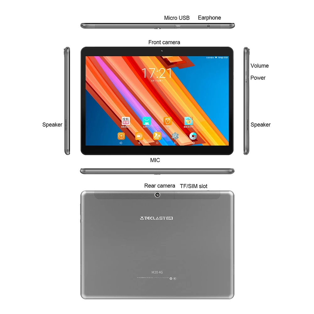 Teclast M20 4G планшеты 10 1 дюйма 64 GB EMMC ROM Deca Core Android 8 0 MTK6797 Двойные камеры двойной Wi-Fi