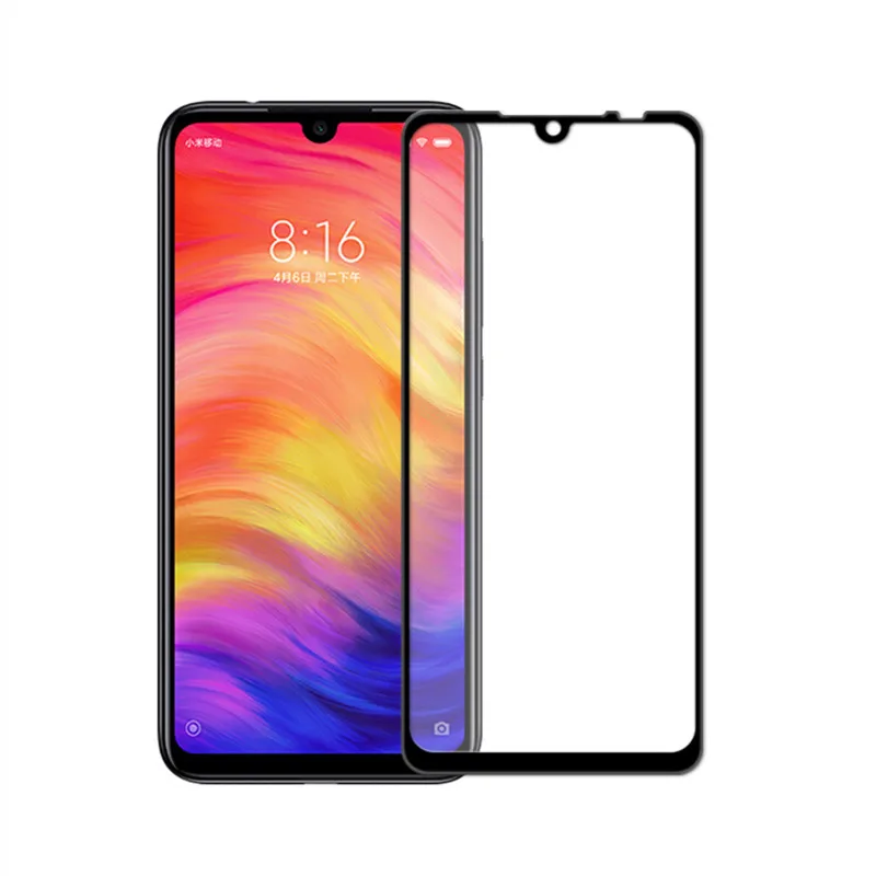 Закаленное стекло для Xiaomi Redmi Note 7, полноэкранный чехол для смартфона, 9H note7, 4 ГБ, 64 ГБ, усиленная защита мобильного телефона