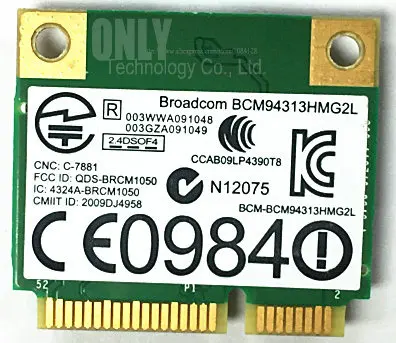 Беспроводная мини карта PCI E DW1501 Broadcom BCM94313HMG2L WLAN 802.11n Wi Fi для ноутбука внутренний