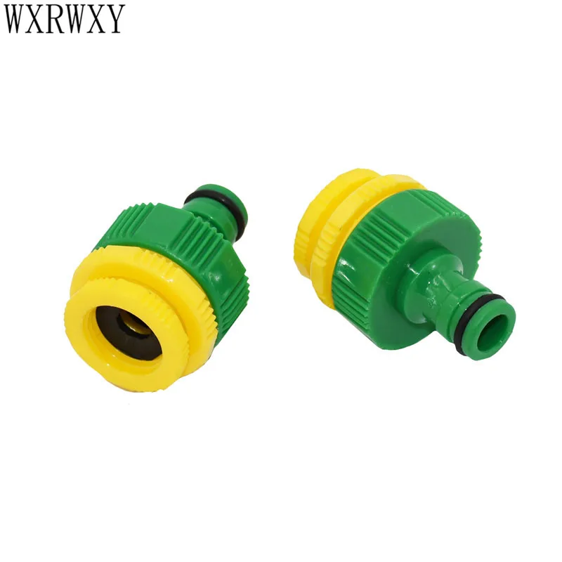 Wxrwxy орошения женский 3/4 " коснитесь разъем 1/2" капельного полива адаптер сад быстрый разъем фитинги адаптер 20 шт - Цвет: Зеленый