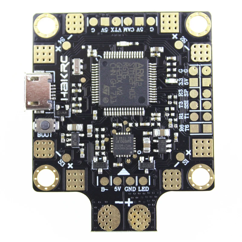 HAKRC Betaflight F4 Контроллер полета OSD интегрированный PDB 4 шт. 35 2-5S Blheli32 бит бесщеточный гоночный ESC W/светодиодный для моделей RC