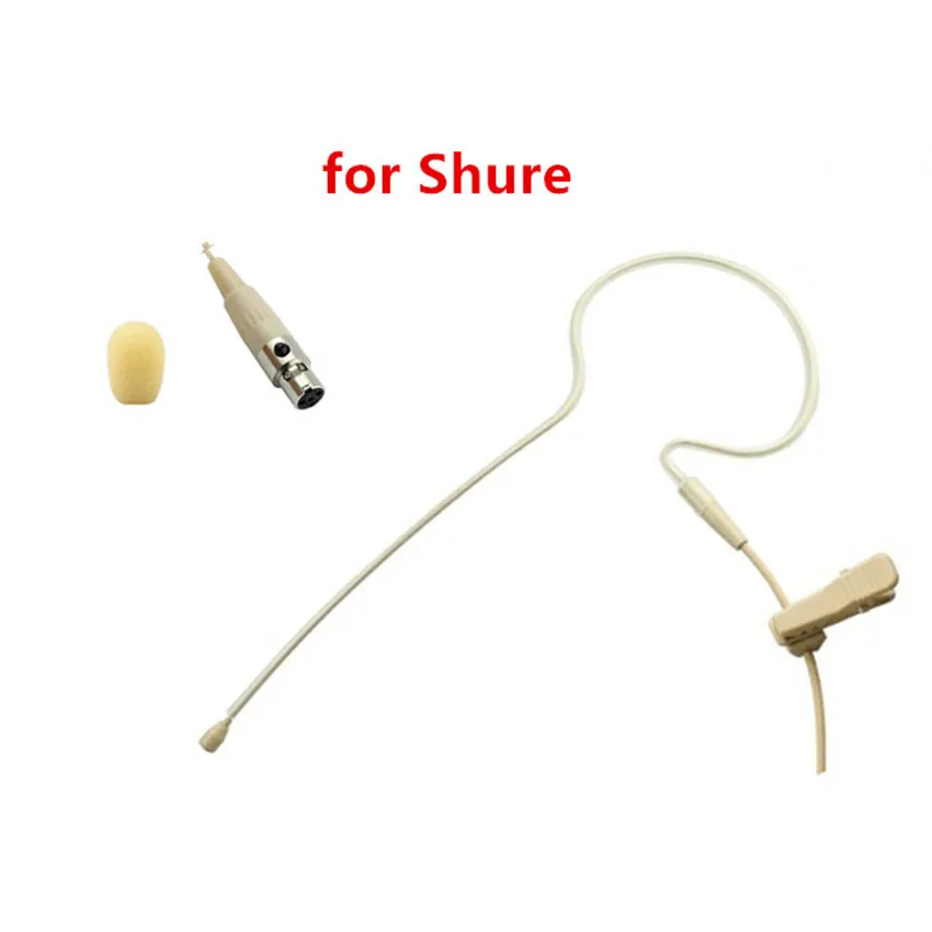 Профессиональная 2 pics гарнитура хост микрофон наушник конденсатор для Shure