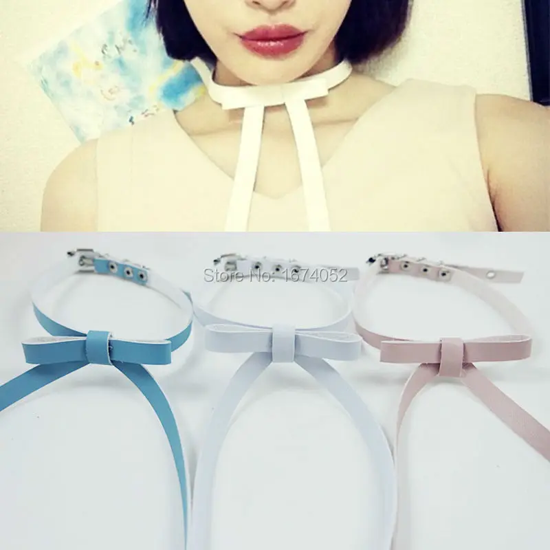 Ожерелье-чокер ручной работы в стиле Харадзюку с бантом | Украшения и аксессуары