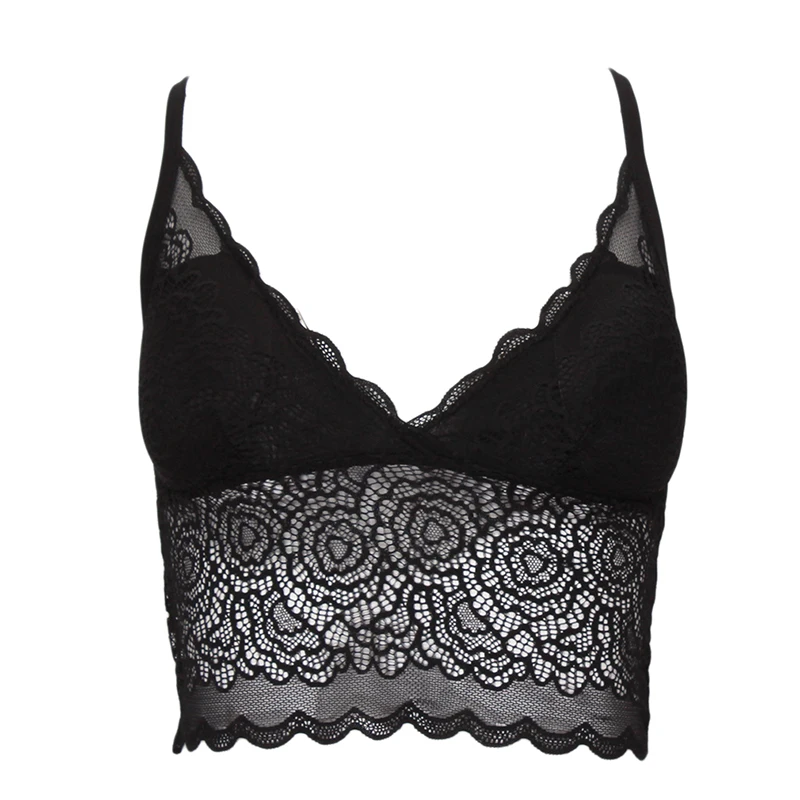 Бесшовный кружевной бюстгальтер с глубоким V образным вырезом для девушек и