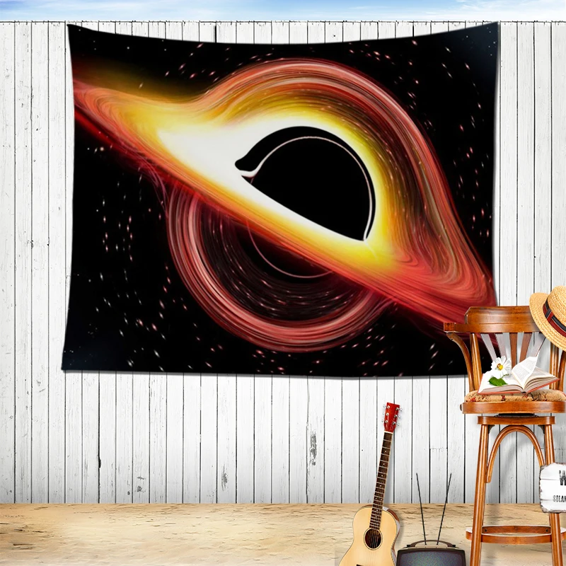 Гобелен с черной дырой модный гобелен 4 размера чехол на спинку кровати скатерть