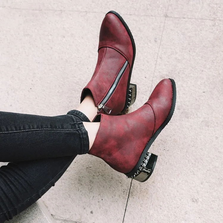 Ботинки большого размера женская обувь ботильоны для женщин женские ботинки с