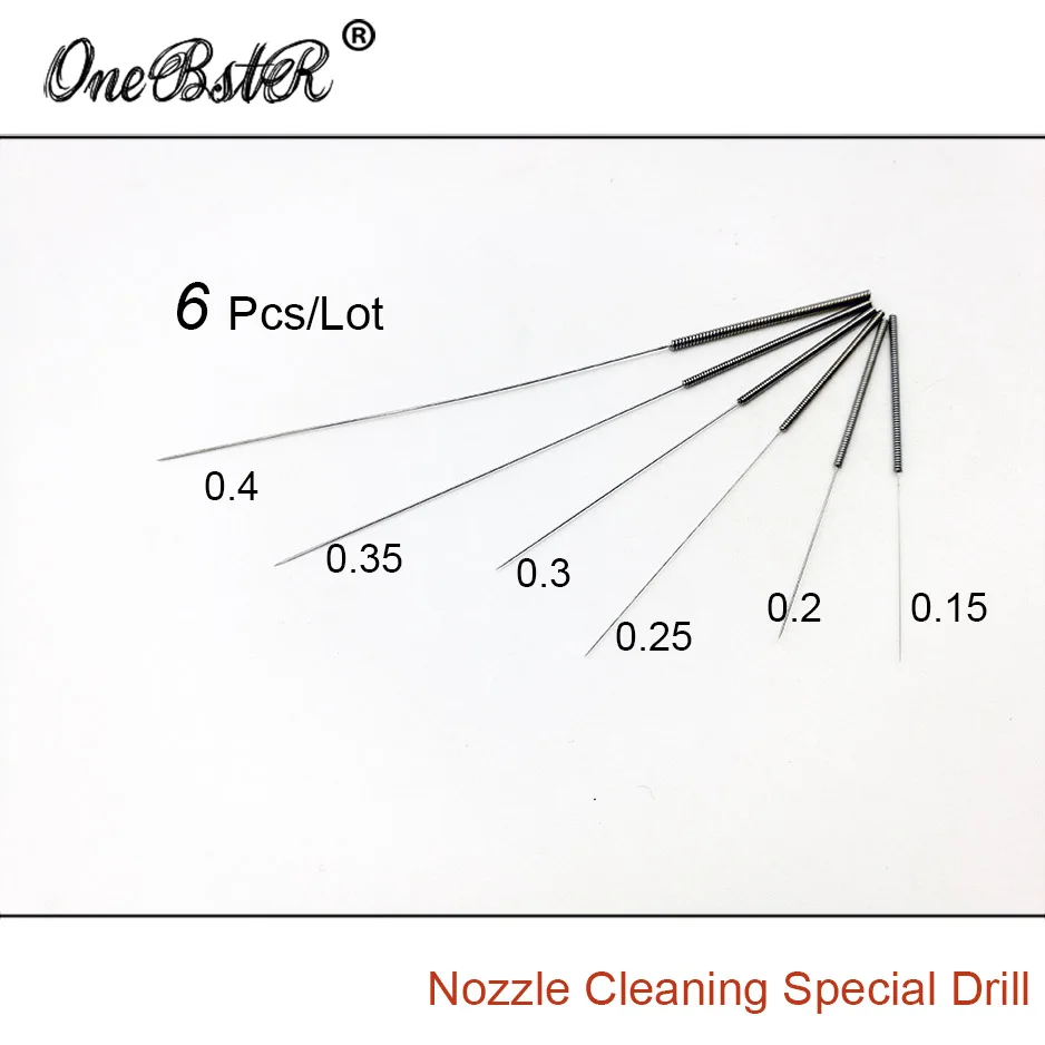 Специальный очиститель сопел 6 шт./лот игла из нержавеющей стали суперпрочный