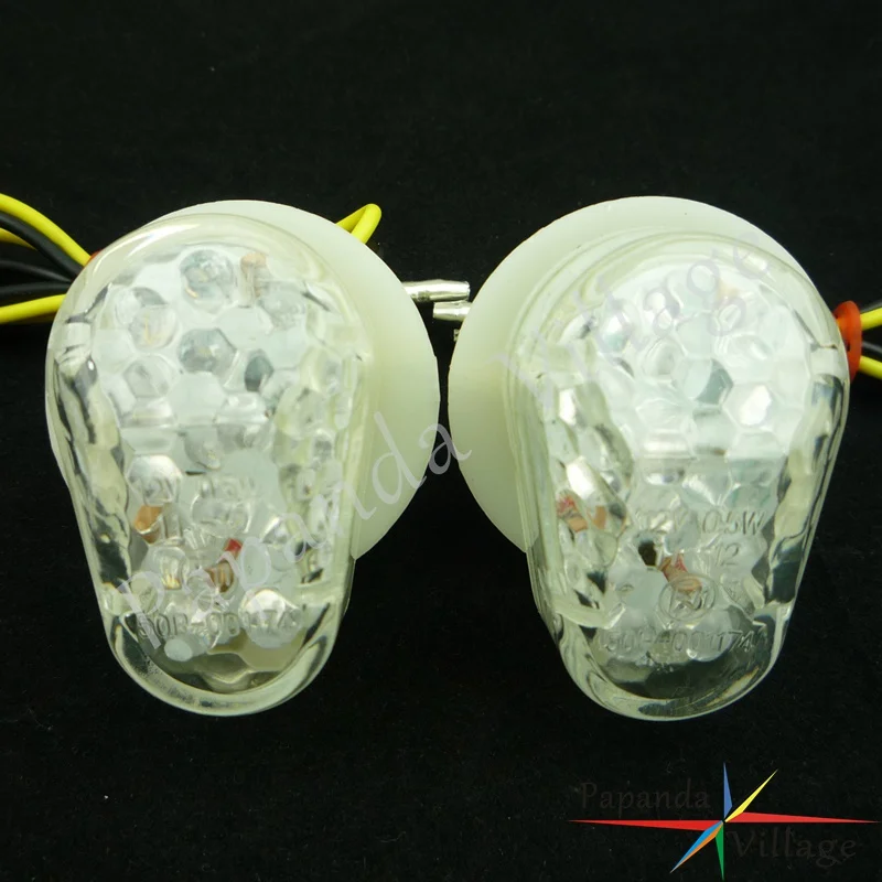 15x LED Clear мотоцикл смывное крепление указатель поворота Мотоцикл Янтарный мигалка