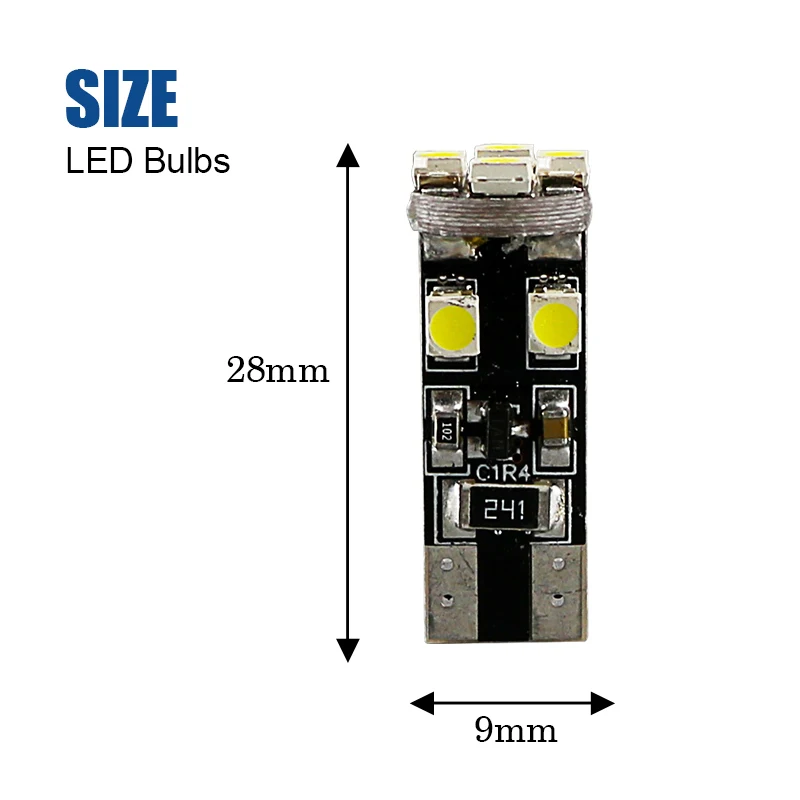 4 шт. автомобильные лампы hlxg T10 W5W 194 168 8 SMD 5050 с клиновидным цоколем для чтения