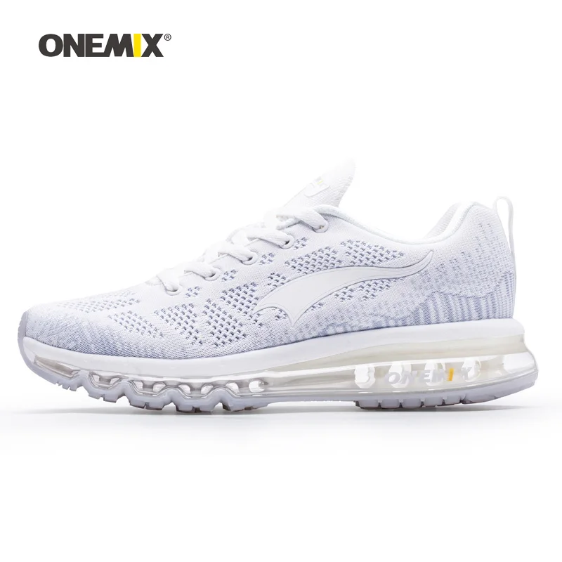White Silver 1118BL ONEMIX, мужские кроссовки для женщин, сетчатые трикотажные кроссовки, дизайнерские тренды, теннисные, спортивные, уличные, дорожные, Прогулочные кроссовки - Цвет: White Silver 1118BL
