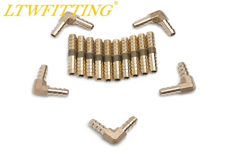 LTWFITTING Value Pack латунный стержень 1/4 &quotшланг ID Splicer Mender и 1/4&quot x 90 Deg локоть |