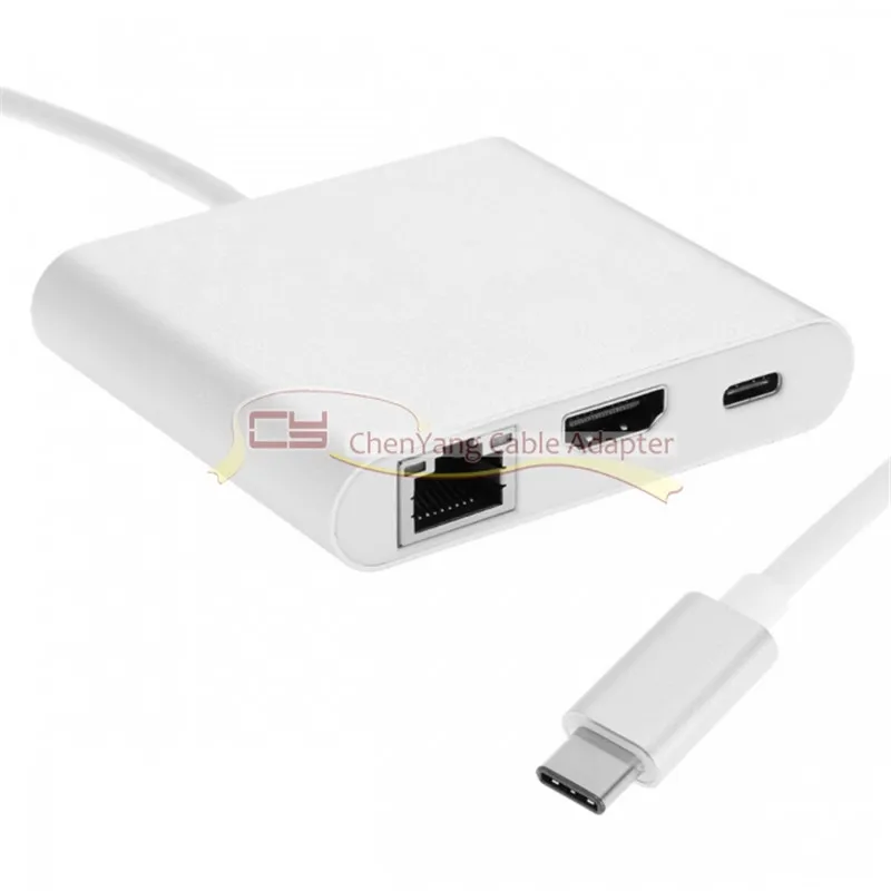 USB 3. 0 Type-C-HDMI цифровой AV и OTG Gigabit Ethnernet гнездовой зарядный кабель для ноутбука |