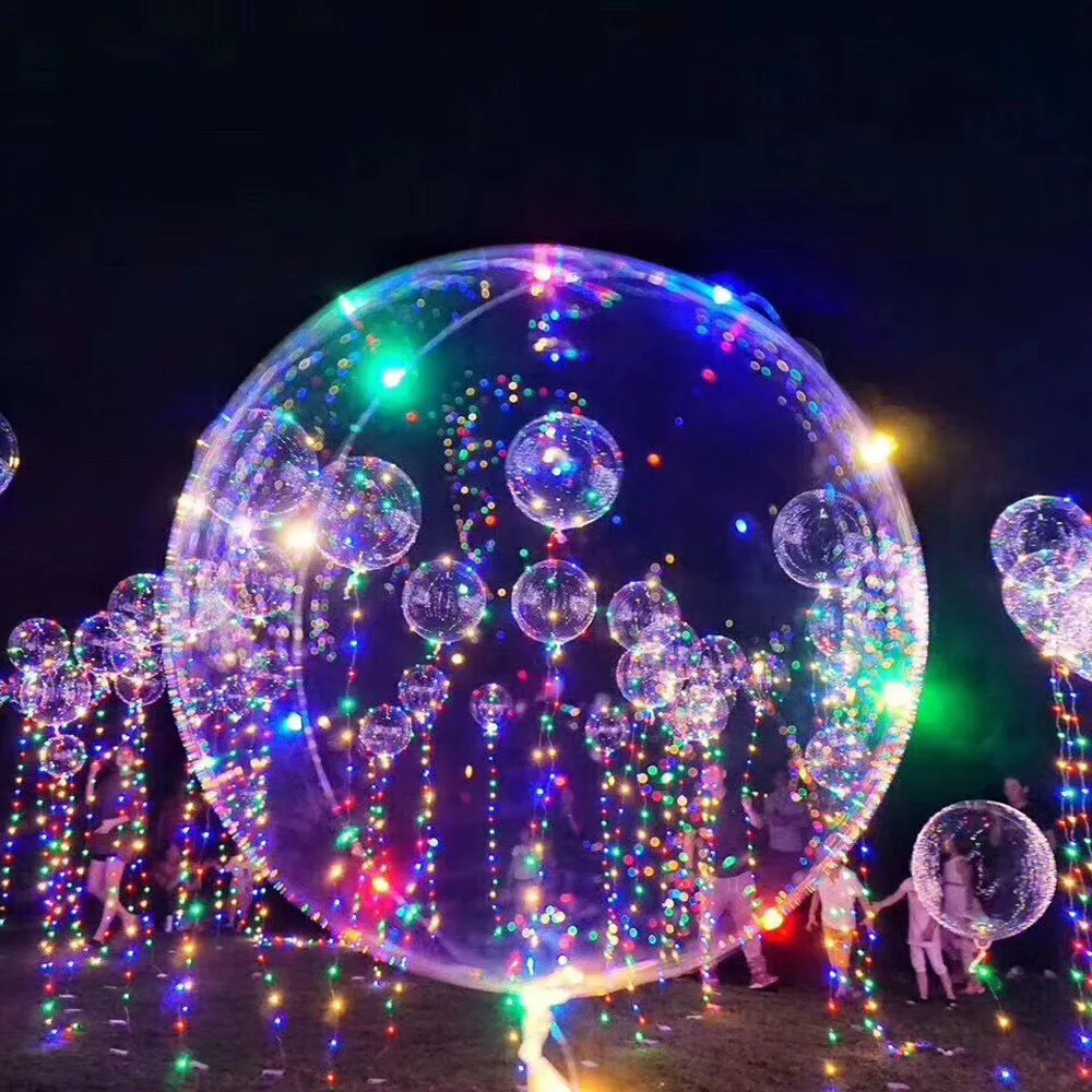 ZLJQ Happy год Led в форме сердца в форме звезды BoBo воздушные шары, валентинки День Свадебные украшения Led Globos рождественские украшения для дома