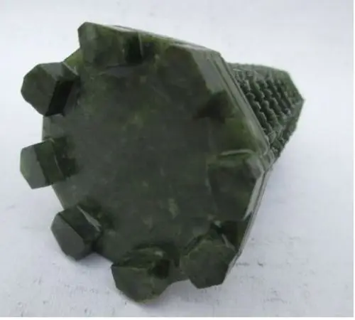 

14.1 cm * hand-carved Taiwan jade south China. Wenchang tower