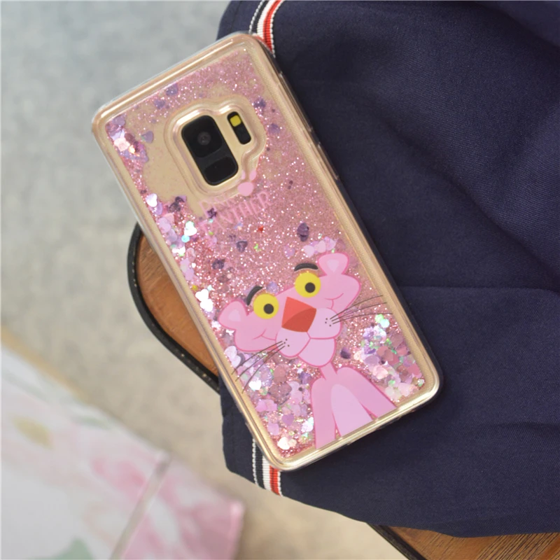 Мультяшные Чехлы для Samsung Galaxy S6 S7 Edge S8 S9 Plus J1 J3 J5 J7 A3 A5 2016 2017 розовые леопардовые