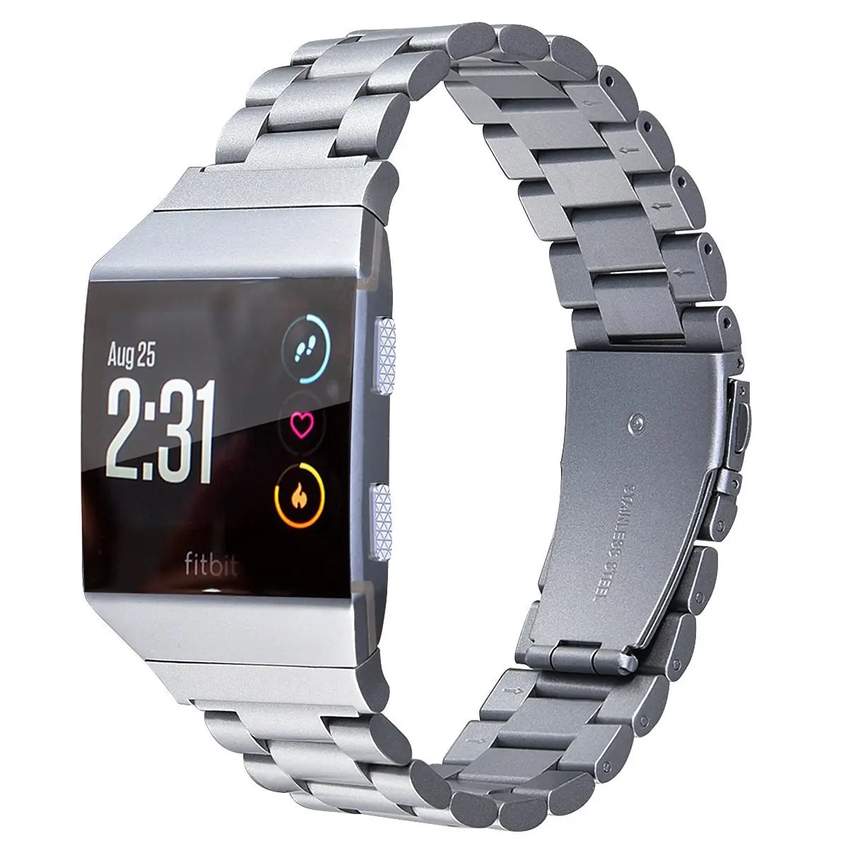 Браслет для часов из нержавеющей стали складной Fitbit Ionic с защитной сменой