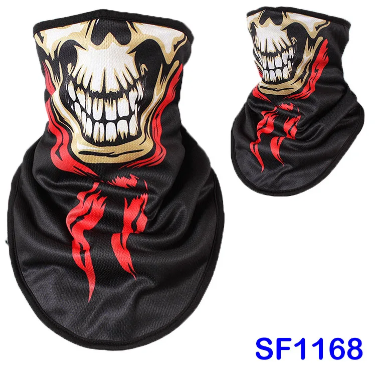 SF1168 WildSurfer, мужские нагрудники для катания на лыжах, 3D принт, череп, маска для сноуборда, зимний теплый флисовый треугольный шарф, женская маска для катания на коньках FJ44 - Цвет: SF1168