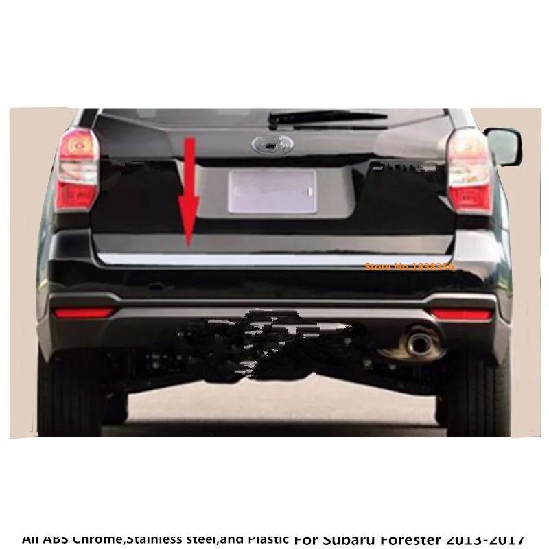 Для subaru Forester 2013 из нержавеющей стали, для заднего окна автомобиля, стойки, багажника, бампера, номерного знака, накладка, рамка