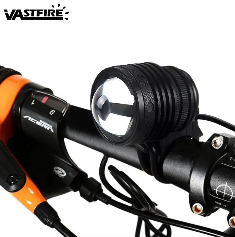 Only Bike Light Set U2 светодиодный налобный фонарь 4000 люмен, масштабируемый велосипедный светильник, 5 режимов безопасности, велосипедный головной светильник+ аккумулятор 6400 мАч+ зарядное устройство+ повязка на голову - Цвет: Only Bike Light Set