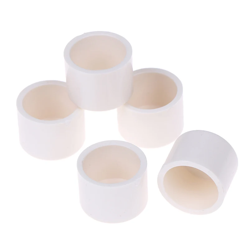 5 шт. 20 мм фитинги для водопроводной трубы ПВХ скользящие концевые крышки белые
