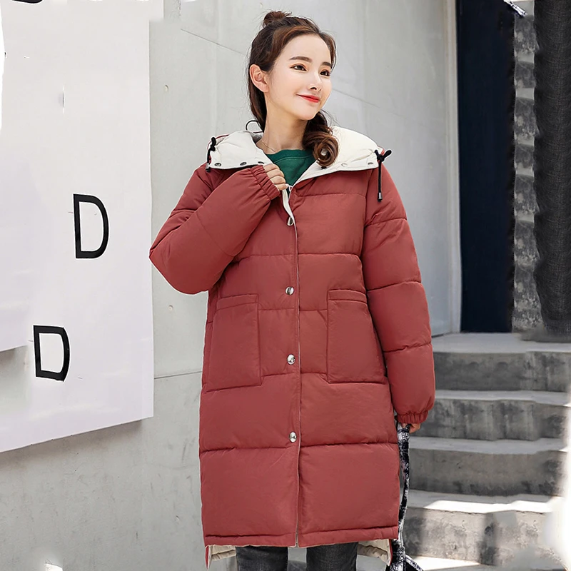 Новая мода 2019 верхняя одежда Chaqueta Mujer для женщин зимняя куртка с длинным